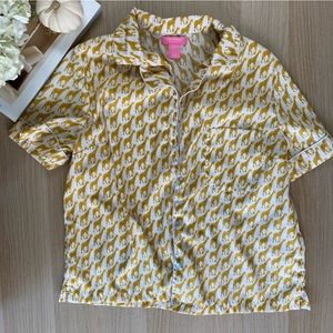 Giraffe pajama top